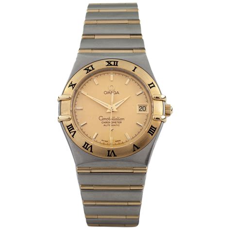 omega constellation two tone mens watch|Omega Constellation says automatic chronometer.